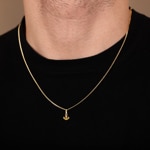 Pendant 750/18 K Yellow Gold Anchor - P143