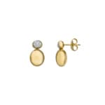 Chimento Armillas Acqua Clous d'oreilles pendantes or jaune 750 avec diamants 0.23 ct G/vs