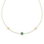 Chimento Armillas Glow Collier or jaune 750 avec malachite - 1G10330ML1450