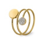 Chimento Armillas Glow Bague or jaune 750 avec diamants 0.06 ct G/vs - 1A10280B11