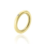 Chimento Forever Stack Me Bague solitaire or jaune 750 avec diamant 0.02 ct G/vs