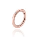 Chimento Forever Stack Me Bague solitaire or rosé 750 avec diamant 0.02 ct G/vs