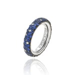 Chimento Forever Star Damenring 750 Weissgold mit Saphiren & Diamanten 0.21 ct G/vs