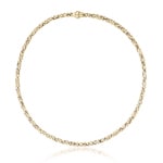 Chimento Stretch Classic Necklace 750 Yellow Gold with Diamond 0.01 ct G/vs