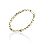 Chimento Stretch Spring Bracelet 750 Yellow and White Gold 5.1mm
