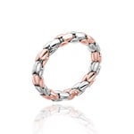 Chimento Stretch Spring Ring 750 Rose and White Gold