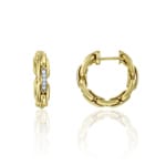 Chimento X-Tend Créoles or jaune 750 avec diamants 0.10 ct G/vs