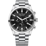 Claude Bernard Aquarider Chronograph 44 Schwarz / Silbrig