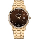 Claude Bernard Classic 39 Gold / Brown