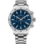 Claude Bernard Classic Chronograph Silver / Blue