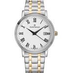 Claude Bernard Classic Gents Date Bicolour / White 42mm 