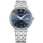 Claude Bernard Classic Ladies Argenté / Bleu