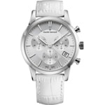 Claude Bernard Jolie Classique Chronograph Weiss / Silbrig