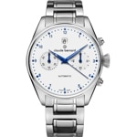 Claude Bernard Proud Heritage Automatic Chronograph Silver / White
