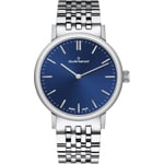 Claude Bernard Slim Line 39 Argenté / Bleu