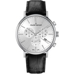 Claude Bernard Slim Line Chronograph Silver / Black