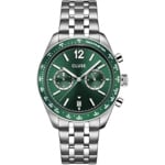 Cluse Aravis Dual Timer Steel Grün / Silbrig