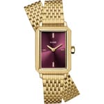 Cluse Fluette Double Steel Dark Cherry / Gold Colour