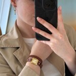 Cluse Gracieuse Mini Watch Double Leather Nutshell / Gold - CW15507