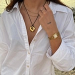 Cluse Gracieuse Mini Watch Steel Gold / Weiss - CW15506