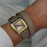 Cluse Gracieuse Petite Double Leather Rugby Tan / Gold Colour - CW11813