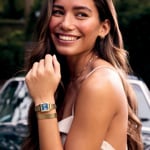 Cluse Gracieuse Petite Double Steel Blue / Gold Colour - CW11816