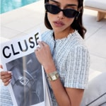 Cluse Gracieuse Petite Double Steel Weiss / Bicolor - CW11814