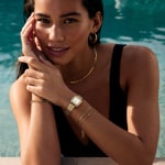 Cluse Gracieuse Petite Double Steel Weiss / Goldig - CW11815