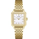 Cluse Gracieuse Petite Steel Perlmutt Weiss / Goldig Glass Pearls