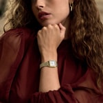 Cluse Gracieuse Petite Steel Perlmutt Weiss / Goldig Glass Pearls - CW11826