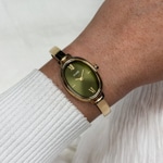 Cluse L'Ovale Steel Olive / Doré - CW16103