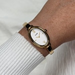 Cluse L'Ovale Steel Blanc / Doré - CW16101