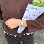 Cluse L'Ovale Steel Blanc / Argenté - CW16102