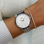 Cluse Minuit Date Silvery - CW14303
