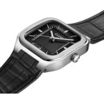 Cluse Quadrus Cuir Argenté / Noir - CW25703