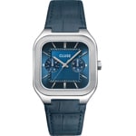 Cluse Quadrus Multifunction Day Date Leder Blau / Silbrig 