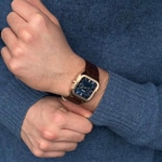 Cluse Quadrus Multifunction Day Date Leather Brown / Rose & Blue - CW26204