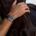 Cluse Quadrus Multifunction Day Date Leather Brown / Rose & Blue - CW26204