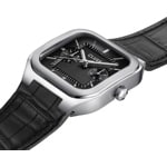 Cluse Quadrus Multifunction Day Date Leather Black / Silvery - CW26203