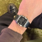 Cluse Quadrus Multifunction Day Date Leather Black / Silvery - CW26203