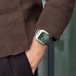 Cluse Quadrus Multifunction Day Date Steel Silver / Green - CW26202