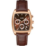Cluse Quartaut Chrono Watch cuir brun / rose - CW52006