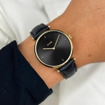 Cluse Triomphe Leather Black / Gold - CW10404