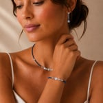 Coeur de Lion Bracelet Cube Balance Blue Mist - 3048/30-0741
