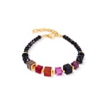 Coeur de Lion Armband Cube Mix Precious Berry Gold