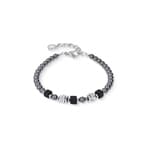 Coeur de Lion Beads & Pearls Spike Armband Anthracite