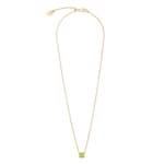 Coeur de Lion Birthstone August Necklace Green Jade Gold