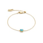 Coeur de Lion Birthstone Décembre Bracelet Turquoise Or