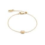 Coeur de Lion Birthstone Juin Bracelet Crème Jade Or