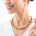 Coeur de Lion Boho Sunset Cube Necklace Rainbow - 4413/10-1516